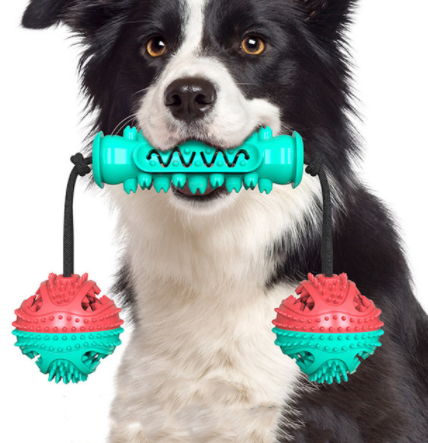 Pet Rubber Bones Teeth Cleaning Chew Toys