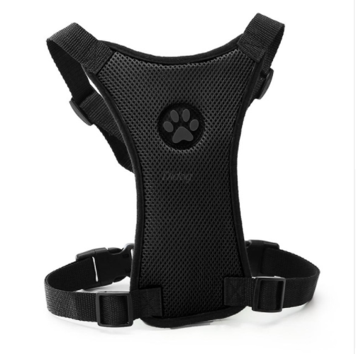 Pet car safety chest back straps